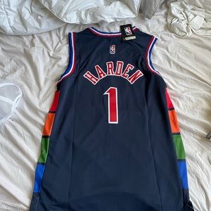 James Harden Sixers Spectrum Jersey Size L - Brand New